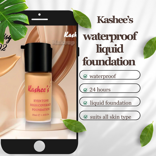 kashee's Liquid Foundation Eventone High Coverage 24 Hours Water Proof